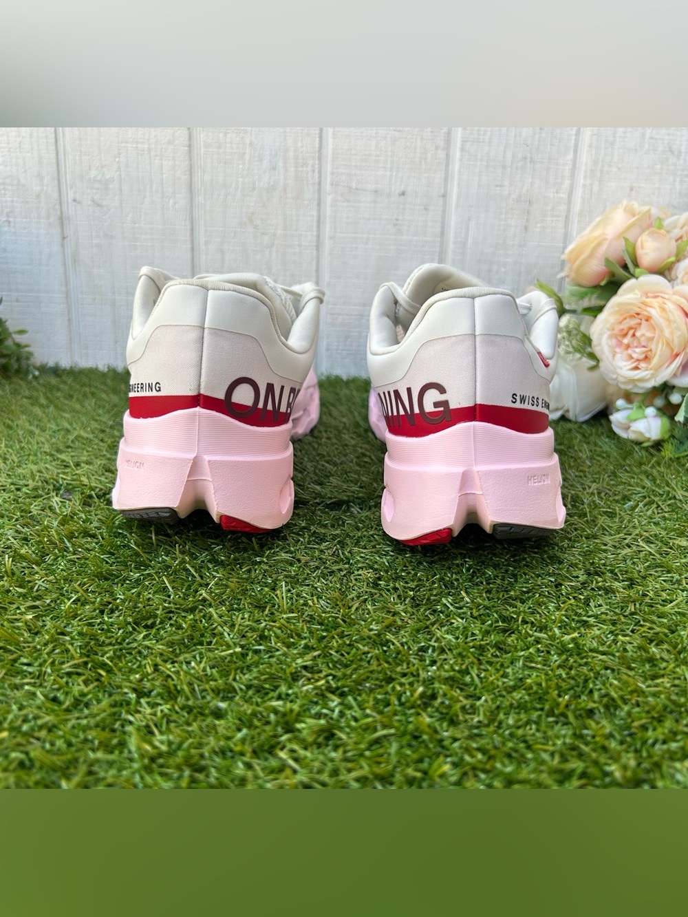 ON Cloudsurfer Next Peony | Ivory WOMEN size 7.5 gently used - Picture 9 of 16